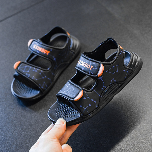 Gyerekszandál fiúknak gumitalppal és tépőzárral ragasztott