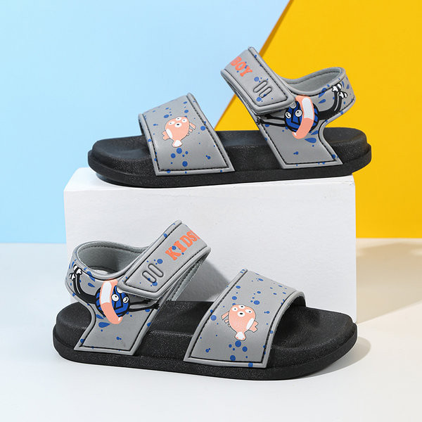 Fiú szandál színes rátéttel