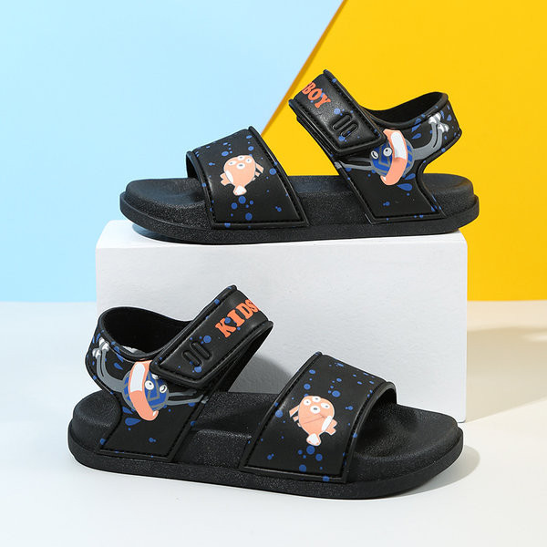 Fiú szandál színes rátéttel