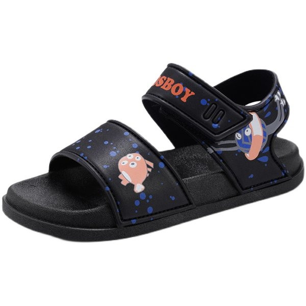 Fiú szandál színes rátéttel