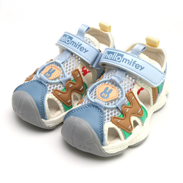 Hálós szövetből készült gyerekszandál - különböző színekben