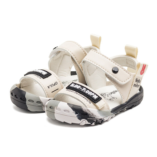 Öko bőrből készült nyári gyerekszandál - két színben