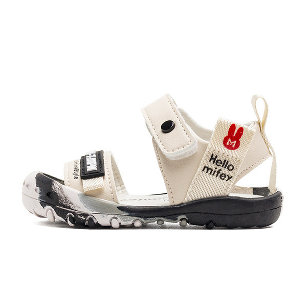 Öko bőrből készült nyári gyerekszandál - két színben