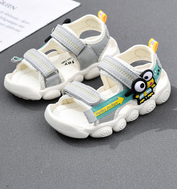 Детски сандали за момчета с 3D апликация нов модел