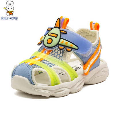 Színes gumi rátéttel ellátott gyerekszandál