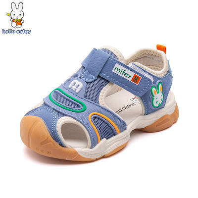 Gyermek zárt textil szandál rátéttel