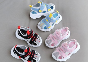 Ежедневни детски сандали с велкро закопчаване -три цвята