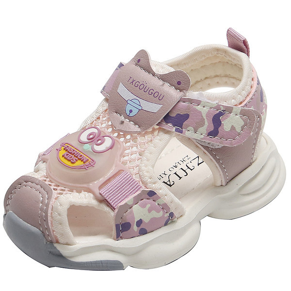 Gyerekszandál hálós anyagból és öko bőrből