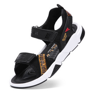 Casual σανδάλια για αγόρια με επιγραφή velcro και επίπεδη σόλα