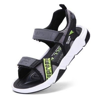 Casual σανδάλια για αγόρια με επιγραφή velcro και επίπεδη σόλα