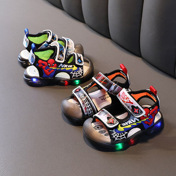 Летни цветни сандали със светещи подметки