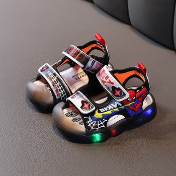 Летни цветни сандали със светещи подметки