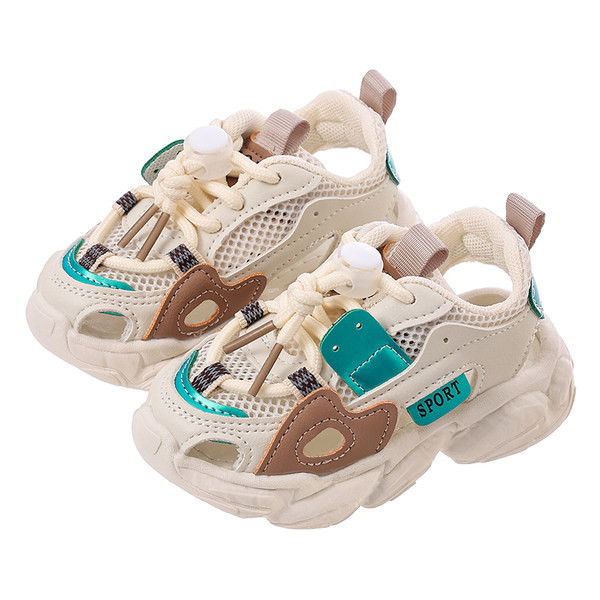 Νέο μοντέλο παιδικά σανδάλια με διχτυωτό μέρος και κορδόνια