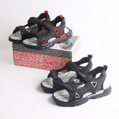 Fekete matricás gyerekszandál fiúknak