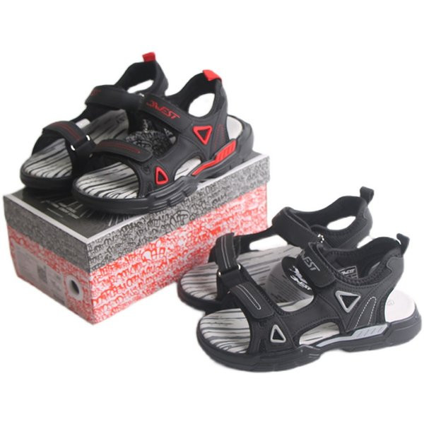 Fekete matricás gyerekszandál fiúknak