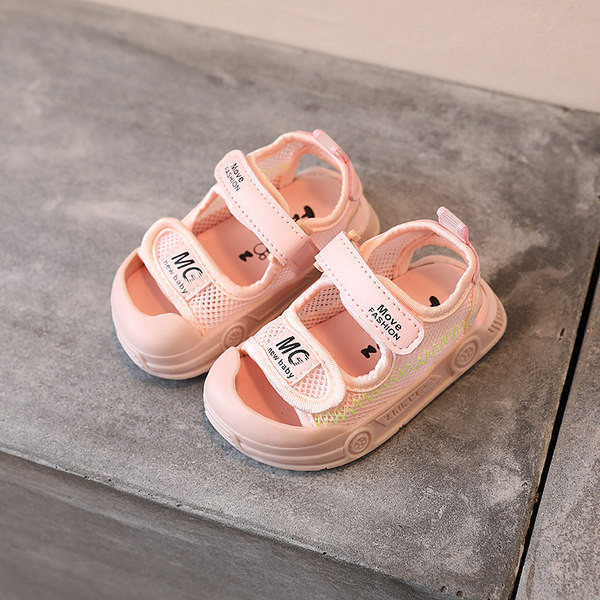 Καλοκαιρινά κλειστά σανδάλια με διχτυωτό και βέλκρο για αγόρια και κορίτσια