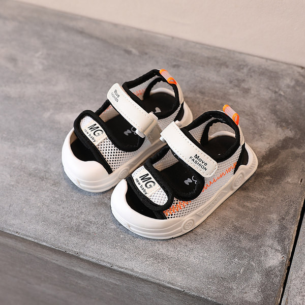 Καλοκαιρινά κλειστά σανδάλια με διχτυωτό και βέλκρο για αγόρια και κορίτσια