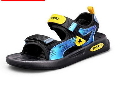 Παιδικά σανδάλια με μοτίβο με σχέδια και  velcro