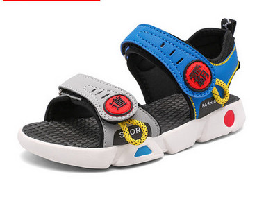 Παιδικά σανδάλια με μοτίβο με σχέδια και  velcro