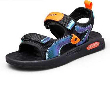 Παιδικά σανδάλια με μοτίβο με σχέδια και  velcro