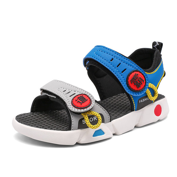 Παιδικά σανδάλια με μοτίβο με σχέδια και  velcro