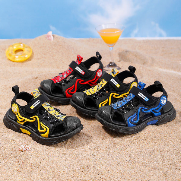 Αθλητικά και καθημερινά παιδικά σανδάλια με κορδόνια για αγόρια