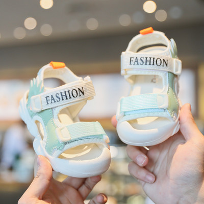 Babacipő 1-5 éves korig 3 fiú baba szandál női gyerek 2021 nyári új gyerekcipők puha fenekű strandcipők