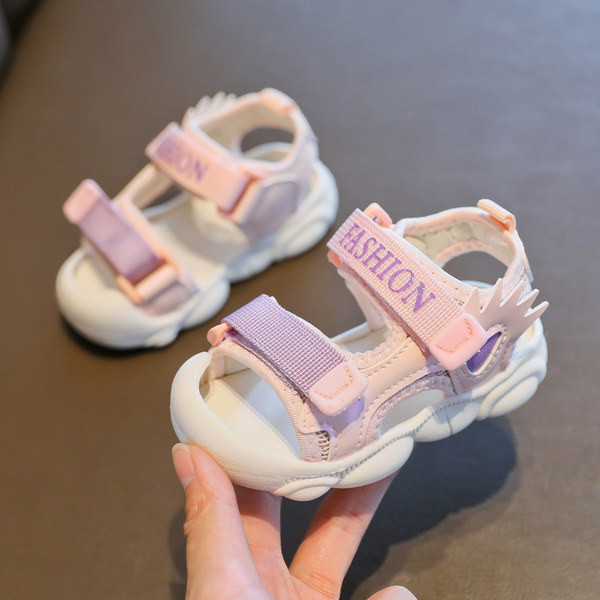 Babacipő 1-5 éves korig 3 fiú baba szandál női gyerek 2021 nyári új gyerekcipők puha fenekű strandcipők