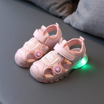 Ежедневни детски сандали със светещи подметки за момчета
