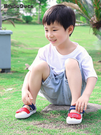 Детски мрежести сандали с лепенки - няколко цвята