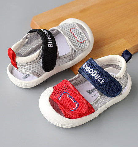 Παιδικά διχτυωτά σανδάλια με  λουράκια βελκρό - πολλά χρώματα