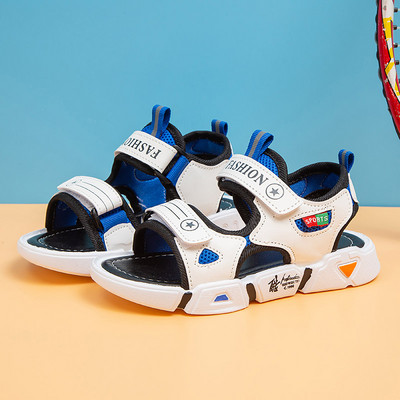 Παιδικά σανδάλια με πολύχρωμη διακόσμηση τρία χρώματα