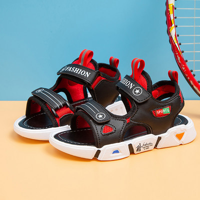 Παιδικά σανδάλια με πολύχρωμη διακόσμηση τρία χρώματα