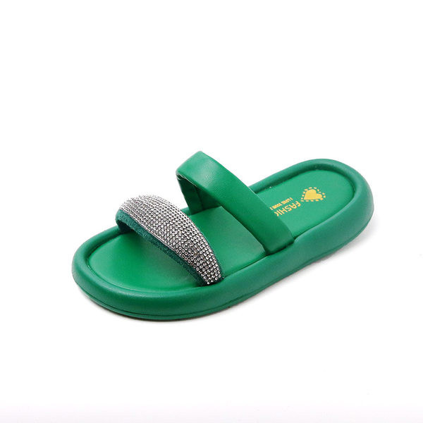 Παντόφλες για κορίτσια με διακοσμητικές πέτρες