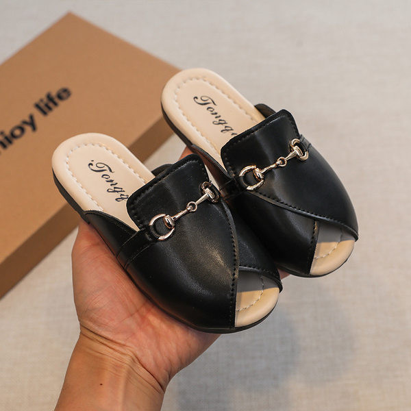 Παιδικές παντόφλες στρογγυλεμένο μοντέλο με μεταλλική διακόσμηση