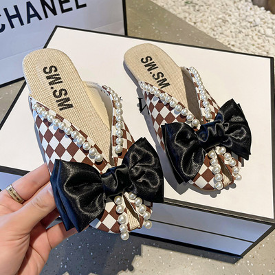 Gyöngyszemű gyerekpapucs új modellje három színben