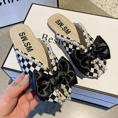 Gyöngyszemű gyerekpapucs új modellje három színben