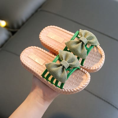 Alkalmi gyerekpapucs 3D elemmel lányoknak