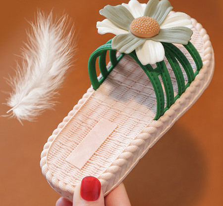 Alkalmi gyerekpapucs 3D elemmel lányoknak