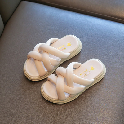 Νέο μοντέλο παιδικές παντόφλες με σταυρωτά λουράκια για κορίτσια