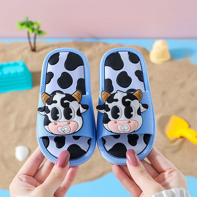 Λαστιχένιες παντόφλες για κορίτσια με animal print