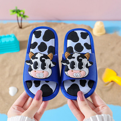 Λαστιχένιες παντόφλες για κορίτσια με animal print