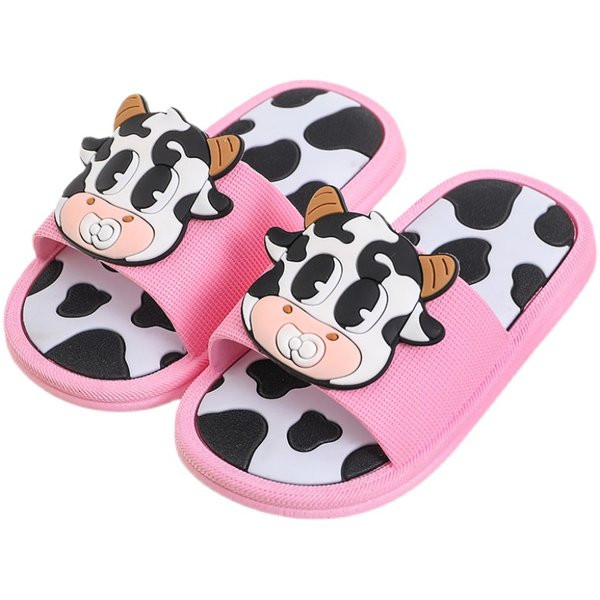 Λαστιχένιες παντόφλες για κορίτσια με animal print