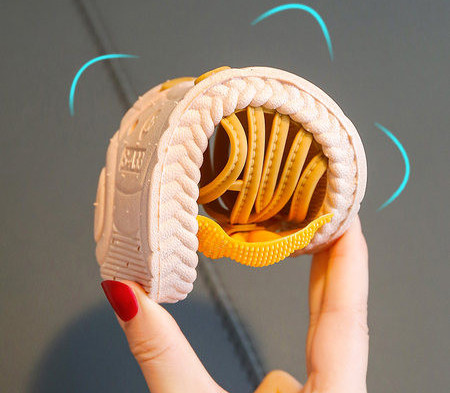 Gyermek papucs lányoknak két modell szalaggal és virág díszítéssel