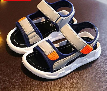 Нов модел детски сандали с равна подметка за момчета