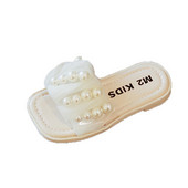 Vabaaja laste sussid tülli ja pärlitega