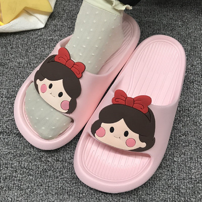 Λαστιχένιες παιδικές παντόφλες με απλικέ χρώματος