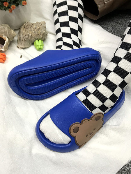 Παιδικές λαστιχένιες παντόφλες με απλικέ σε πολλά χρώματα