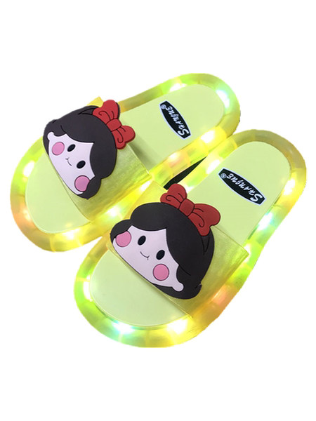 Gumi gyerekpapucs színes rátéttel és gumi talppal