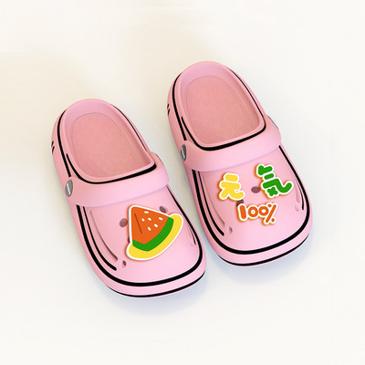 Gumi crocs gyerekeknek színes applikációkkal